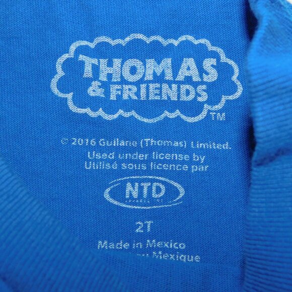 Thomas and Friends Tank Engine Train Kids Toddler  2T Graphic T Shirt  Blue - Picture 4 of 5
